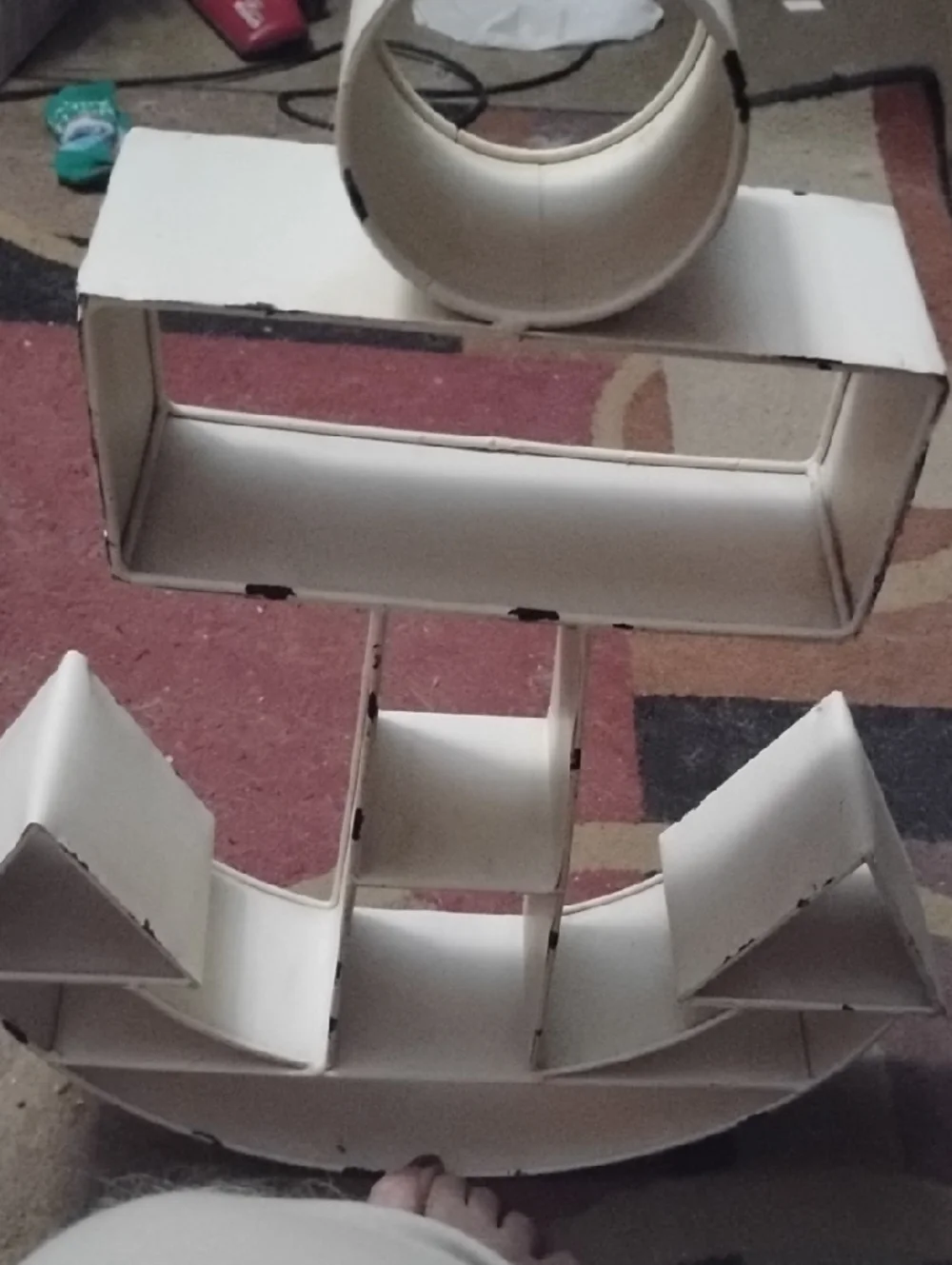 White Modular Shelf Display